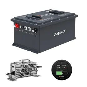 Cur512105g Curenta 48volt 105ah Lifepo4 Golf Cart Battery On Board Charger And Lcd Gauge Cur512105g Curenta 48volt 105ah Lifepo4 Golf Cart Battery On Board Charger And Lcd Gauge