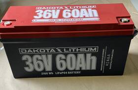 Dakota Lithium Fb-lfp36v60ah 36v 60ah Lifepo4 Battery 2160wh Deep Cycle Marine Rv Solar Power