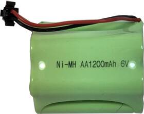 Datainc. 726084611368 6v 1200mah Ni-mh Aa Rechargeable Battery Pack With Sm 2p Plug