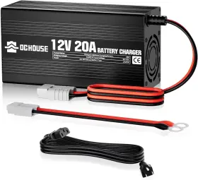 1211800068 Dc House 12v 20a Lithium Battery Charger 14.6v Lifepo4 With Quick Connector