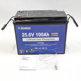 Dc House Eco-lfp2410003 Lifepo4 Battery 24v 100ah For Rvs Solar And More
