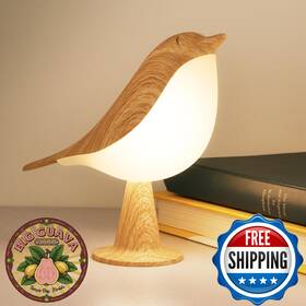 Deogos B0cd7v7b3v Small Desk Lamp Cute Bird Light Cordless 3 Color Temp