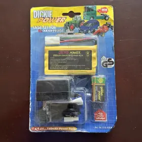 Dickie Power 019071110594 New 9.6v Rechargeable Ni-cd Battery Pack 750mah Charger Remote Rc Car Dickie Power 019071110594 New 9.6v Rechargeable Ni-cd Battery Pack 750mah Charger Remote Rc Car