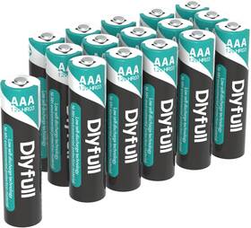 Dlyfull 825665405324 16 Pack Rechargeable Aaa Batteries With Low Self Discharge 1100mah High