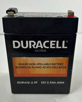 Duracell 445041024012 Slaa12-2.9f Ultra 12v 2.9ah Agm Sealed Lead Acid Dura12-2.9f Battery