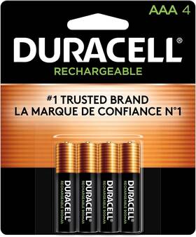 Duracell 462832546024 Rechargeable Pre-charged Nimh Batteries - 4-pk. Aaa