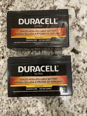 Slahr12-9fr Duracell 840821082027 Set Of 2 12v 9ah Agm Sealed Lead Acid Battery Durhr12-9fr Slahr12-9fr Duracell 840821082027 Set Of 2 12v 9ah Agm Sealed Lead Acid Battery Durhr12-9fr