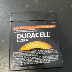 Duracell Dura6-8.2f Ultra 6-volt 8.2ah Agm Open Box
