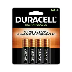 Durdx1500b4n Duracell Rechargeable Aa Nimh Batteries 4 Pack Dc1500b4n Pre-charged 2000mah