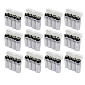 Ebc Battery 810063326753 12 White Aa Aaa Plastic Storage Case Holder Box