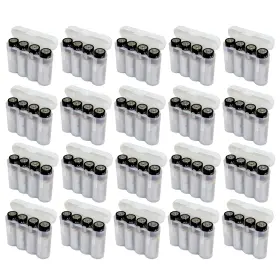 Ebc Battery 810063326760 20 White Aa Aaa Plastic Storage Case Holder Box Ebc Battery 810063326760 20 White Aa Aaa Plastic Storage Case Holder Box
