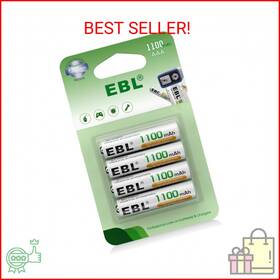 Ebl 600316416269 Aaa Rechargeable Batteries 4 Counts 1100mah Pre-charged Triple A Nimh Batt