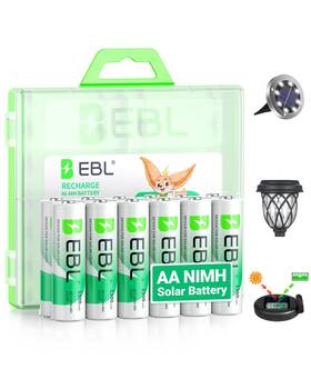 Ebl 69f351d2dd929b3e29dae29f Solar Aa Battery Rechargeable Batteries For Outdoor Lights 1300mah