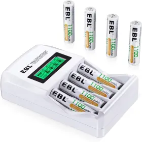 Ebl 744760014500 Rechargeable Aaa Batteries 8 Packs High Capacity 1100mah With Individual Lcd Ebl 744760014500 Rechargeable Aaa Batteries 8 Packs High Capacity 1100mah With Individual Lcd