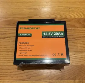 Eco-worthy 699911952661 Lifepo4 Battery 12.8v 20a