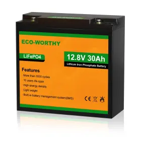 L13060202003-1c Eco-worthy 12v 30ah Lifepo4 Battery Rechargeable Lithium Ion Phosphate Deep Cycle L13060202003-1c Eco-worthy 12v 30ah Lifepo4 Battery Rechargeable Lithium Ion Phosphate Deep Cycle