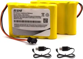 Elxjar 445025486416 2-pack 6.0v 800mah Ni-cd Aa Rechargeable Battery Pack Replacement