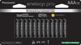 Bk-4hcca12fa Eneloop 073096902992 Panasonic Pro Aaa High Capacity Ni-mh Pre-charged Rechargeable B