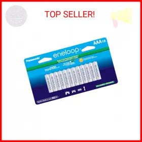 Bk-4mcca12fa Eneloop 804067309461 Panasonic Aaa 2100 Cycle Ni-mh Pre-charged Rechargeable Bat