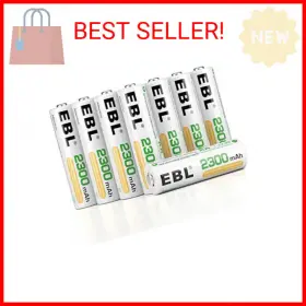 P1-ce06-025-0750 Eneloop Ebl Pack Of 16 Aa Batteries Rechargeable Nimh 2300mah Everyday Battery