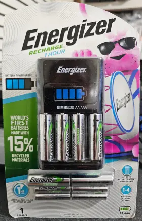 Ch1hrwb-10 Energizer Recharge 1-hour Charger 6 Aa And 4 Aaa Rechargeable Batteries Kit Ch1hrwb-10 Energizer Recharge 1-hour Charger 6 Aa And 4 Aaa Rechargeable Batteries Kit