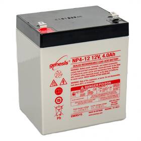 Enersys Enp4-12alt2211 Genesis 12v 4ah Silent Knight Enerjet Alarm Battery