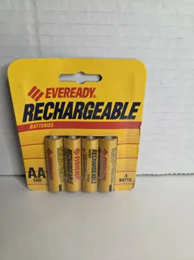 Ch15bp-4 Eveready Vintage Nickel Cadmium Rechargeable Batteries Aa 4 Pack