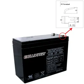 Eb12100sf2 Exell Battery 12v 10ah Sla Rechargeable Agm Replaces Ub12100-s Eb12100sf2 Exell Battery 12v 10ah Sla Rechargeable Agm Replaces Ub12100-s