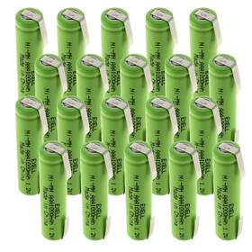 Exell Battery Ebc-526-1 20qty 20-pack 1.2v Nimh Aaa 1000mah Rechargeable With Tabs