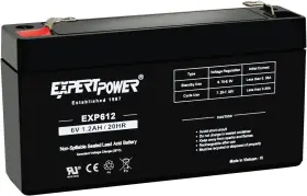 Exp612-1.2ah Expertpower 313045917982 6v Rechargeable Battery Alarm Replacement For Exp612-1.2ah Expertpower 313045917982 6v Rechargeable Battery Alarm Replacement For