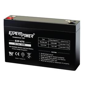Expertpower 840140918403 Used 6v 7ah Rechargeable Vrla Agm Battery F1 Terminal For Electric Fences And Mo