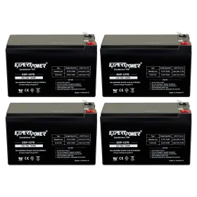 Expertpower 840140937329 4 Pack 12v 7ah Agm Rechargeable Battery