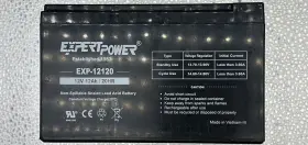 12-mp-ep3 Expertpower Exp12 12v 12ah F2 Sealed Lead Acid Rechargeable Battery