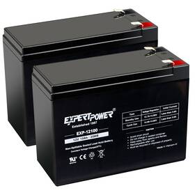 Expertpower Exp12100-q02 Used 2pcs 12v 10ah Agm Sla F2 Rechargeable For S350 Schwinn Scooter Battery