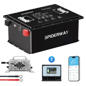 72v105ah Ezsunsway G 72v 105ah Golf Cart Lifepo4 Lithium Bluetooth Battery 200a Bms Monitor Charger