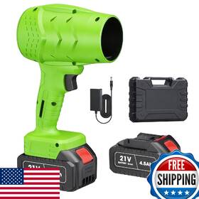 Feiltik B0djr8rmwc Electric Leaf Blower Handheld Car Vacuum Cleaner Wind Speed Cordless Battery B