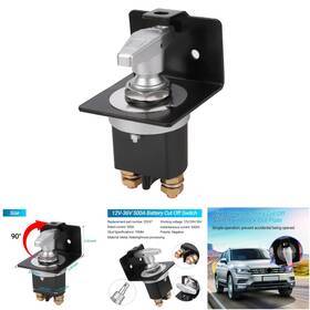 Feiton 500a High Current 500 12 1 Pack High Current 12v-36v Battery Cut Off Switch Lock-out Plate Car Truck Rv