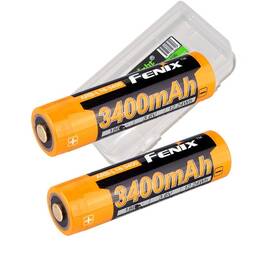 Fenix Arb-l18-3400 2 Pack Rechargeable 3400mah Li-ion Battery Genuine Pd35 Hm65
