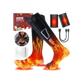 Ferdiiz B0g6y6ctfd 9000mah 2 Heated Socks And Hand Warmer For Men Women Large-capacity Rechargeable