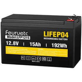 Feuruetc 755086793079 12v 15ah Deep Cycle Lifepo4 Battery 3000 Cycles Maintenance-free Fish Finder