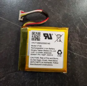 Vkvt266520500145 For Qolsys Vt26 Rechargeable Li-ion Battery Iq Panel 2 Plus Qr0041-840