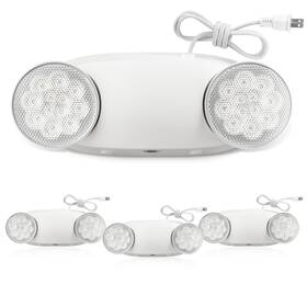 Freelicht A060b10l304001 4 Pack Emergency Lights With Battery Backup Ac 120v Two Head Adjustable Led