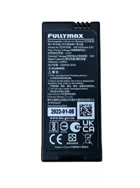 Fullymax 710638993550 Rechargeable Lithium Ion Battery 1100mah 3.8v - Black Fullymax 710638993550 Rechargeable Lithium Ion Battery 1100mah 3.8v - Black