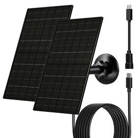 Futurezen B0g57z4p4r 6w Solar Panel For Security Camera Outdoor 5v Usb Usb-c Waterproof 2 P
