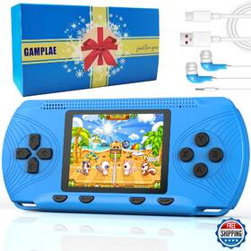Gamplae B0fk1xn1sb Handheld Game For Kids - Preloaded 258 Retro Video Games And 3 Cartridges 3.0 Inch Hd