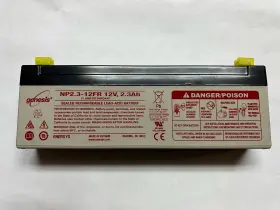 Np2.3-12fr Genesis 12v 2.3ah Sealed Rechargeable Lead Acid Battery Date 3/14/25 Np2.3-12fr Genesis 12v 2.3ah Sealed Rechargeable Lead Acid Battery Date 3/14/25