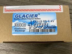 Glacier G30-1000-2s1p 30c 2 Cells 2s 7.4v 1000mah Lithium Polymer Battery