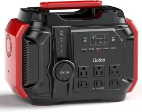 D0102ha9ldv Gofort Portable Power Station 540wh/500w Peak 1000w 6 X Ac 110v Outlets Pd 60w