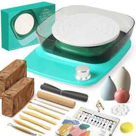 Goody King B0cq2g8wbv Mini Pottery Wheel Kit For Beginners 6in Turntable 0-440 Rpm Speed