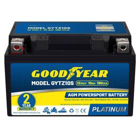 Goodyear Gytz10s 12 Volt 10 Ah 190 Cca Rechargeable Highperformance Maint